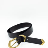 Boho Triangular Belt for Women in Black