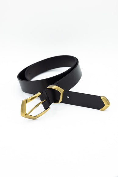 Boho Triangular Belt for Women in Black