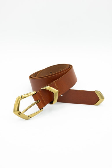Boho Triangular Belt for Women in Brown