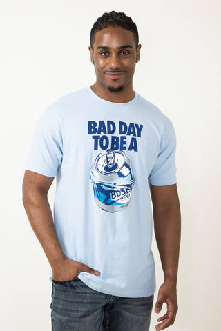 Brew City Busch Light Bad Day T-Shirt for Men in Blue 