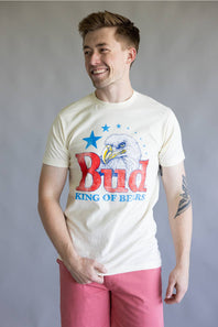 Budweiser Eagle & Stars T-Shirt for Men in Natural