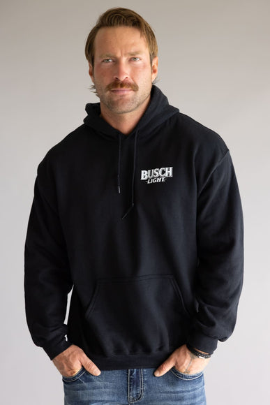 Busch Buck Shield Graphic Sweatshirt for Men in Black