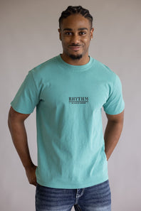 Rhythm Cactus Vintage T-Shirt for Men in Wasabi