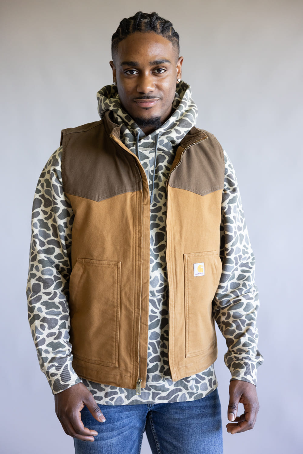 Carhartt Montana Duck Vest for Men in Carhartt Brown