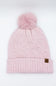 C.C. Knitted Pom Beanie for Women in Rose
