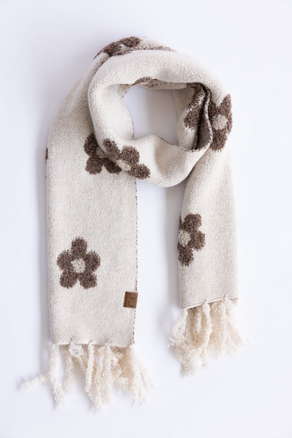 C.C. Daisy Scarf for Women in Heather Beige