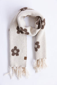C.C. Daisy Scarf for Women in Heather Beige