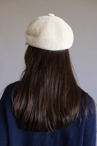 C.C. Newsboy Knitted Cap for Women in Beige