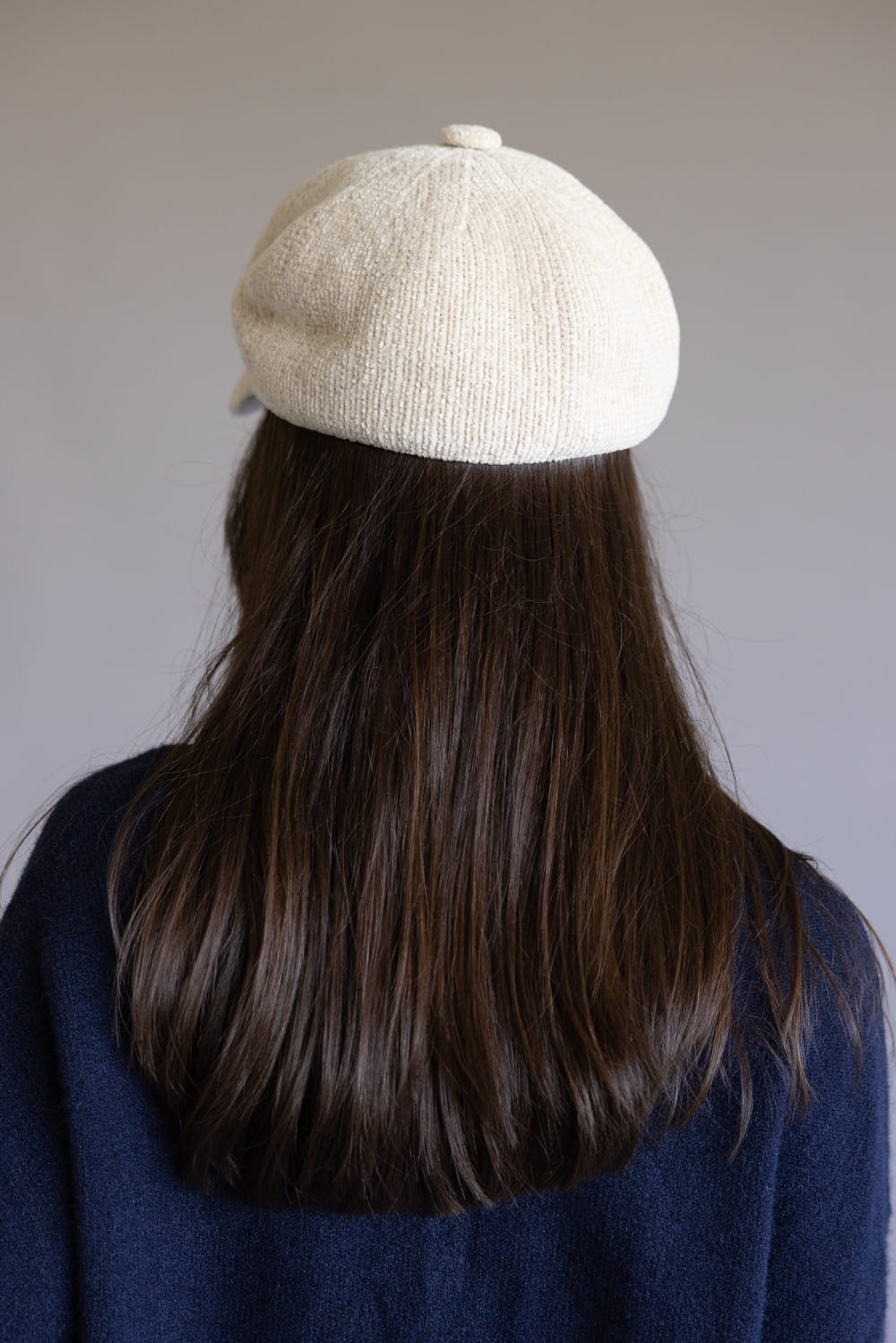 C.C. Newsboy Knitted Cap for Women in Beige