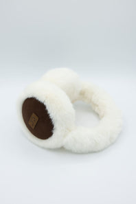 C.C. Faux Fur Earmuffs for Women in Ivory