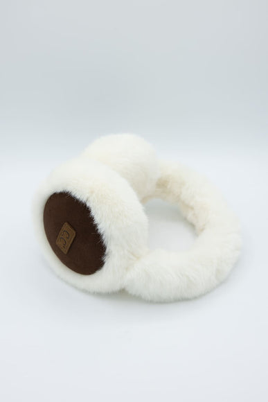 C.C. Faux Fur Earmuffs for Women in Ivory