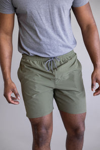 Rhythm Classic Beach Shorts for Men in Olive