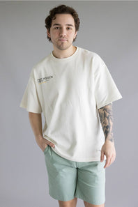 Denim & Flower Tropics T-Shirt for Men in Cream