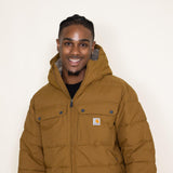Carhartt Insulated Hood Coat for Men in Brown