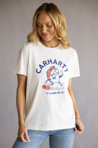 Carhartt Irvine Relaxed Heritage Heart T-Shirt for Women in Eggshell