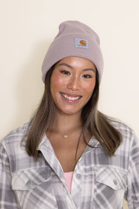 Carhartt Knit Cuffed Beanie for Women in Faded Pink
