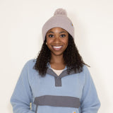 Carhartt Knit Pom-Pom Beanie in Purple