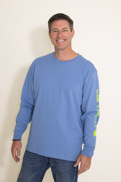 Carhartt Loose Heavyweight Long Sleeve T-Shirt for Men in Skystone Blue