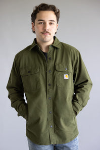 Carhartt Relaxed Canvas Shirt Jacket for Men in Green