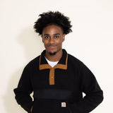 Carhartt Relaxed Fit Fleece Pullover for Men in Black