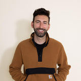 Carhartt Relaxed Fit Fleece Pullover for Men in Brown
