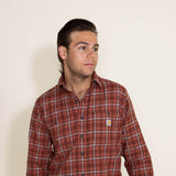 Carhartt Lightweight Flannel for Men in Red/Grey