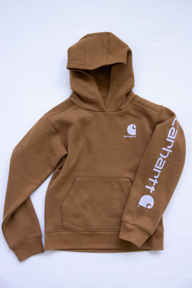 Carhartt Youth Classic Pullover Hoodie in Brown