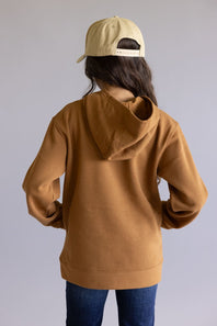 Carhartt Youth Classic Pullover Hoodie for Girls in Brown
