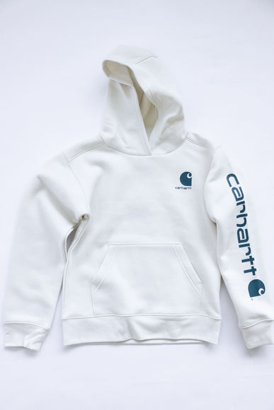 Carhartt Youth Classic Pullover Hoodie in Light Beige