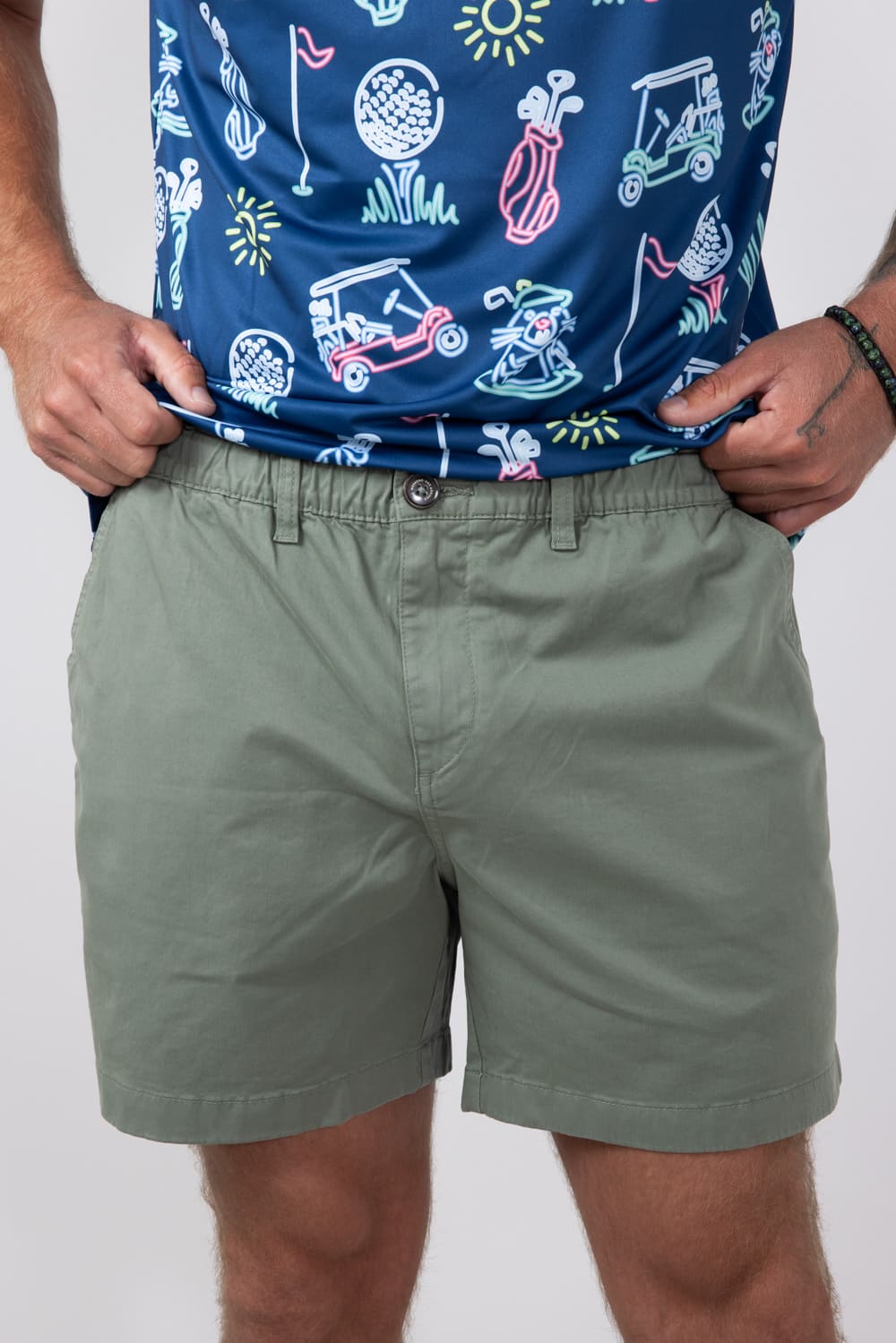 パンツ andwang Baby office belt short pants Chubbies The Forest Originals 5.5” Shorts for Men in Green