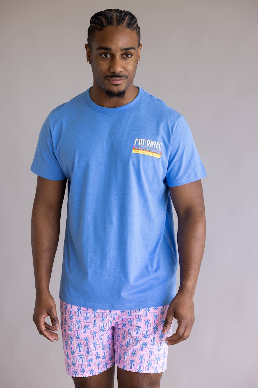 Chubbies The Heck Yes Brother T-shirt for Men in Blue