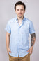 Cocktail Pattern Button Down Shirt for Men in Blue