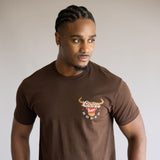 Coors Rodeo Steer Head T-Shirt for Men in Brown