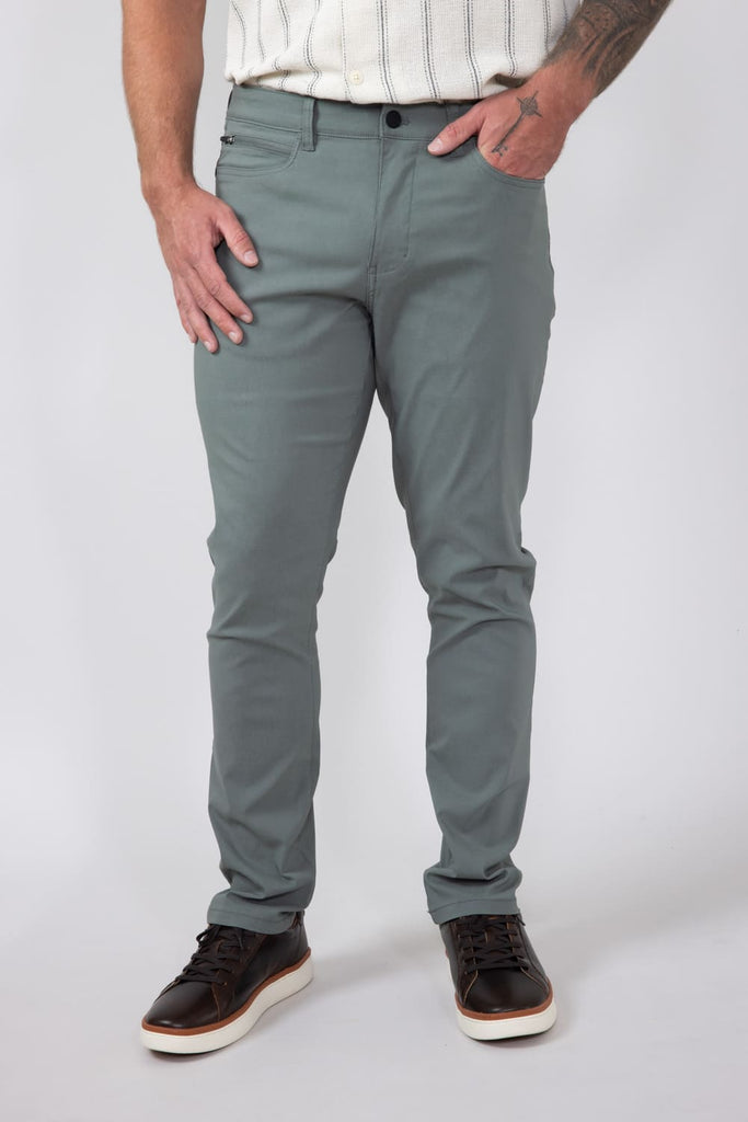 Copper & Oak Faille Trouser Pants for Men in Green | K5S901