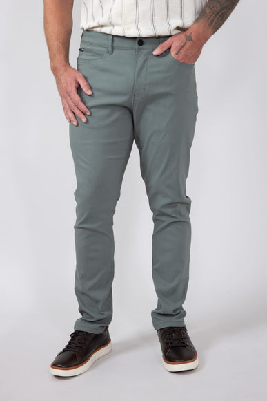 Copper & Oak Faille Trouser Pants for Men in Green | K5S901-317-MEADOWGREEN