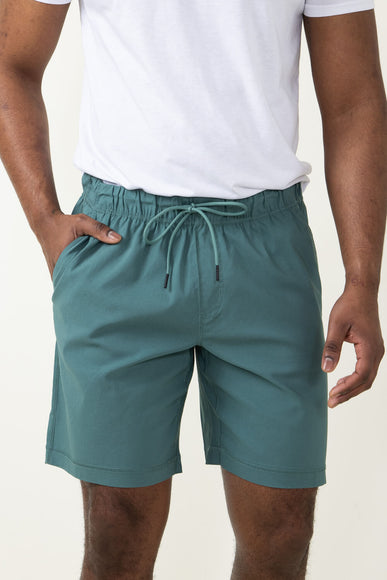 Copper & Oak Tech Pull On Shorts for Men in Green
