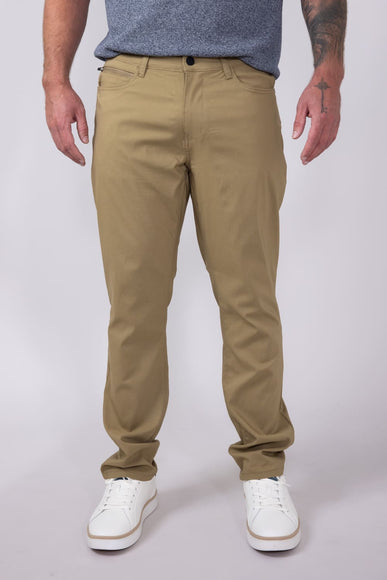 Copper & Oak Faille 5 Pocket Pants for Men in Khaki