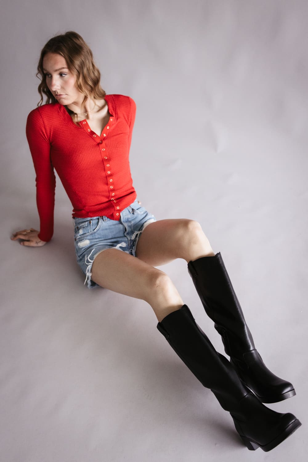 Dirty Laundry Yurie Knee High Boots for Women in Black | YHH-002X