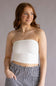 Double Layer Tube Top for Women in White