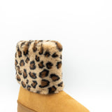 Top Guy Denmark Platform Booties for Women in Leopard