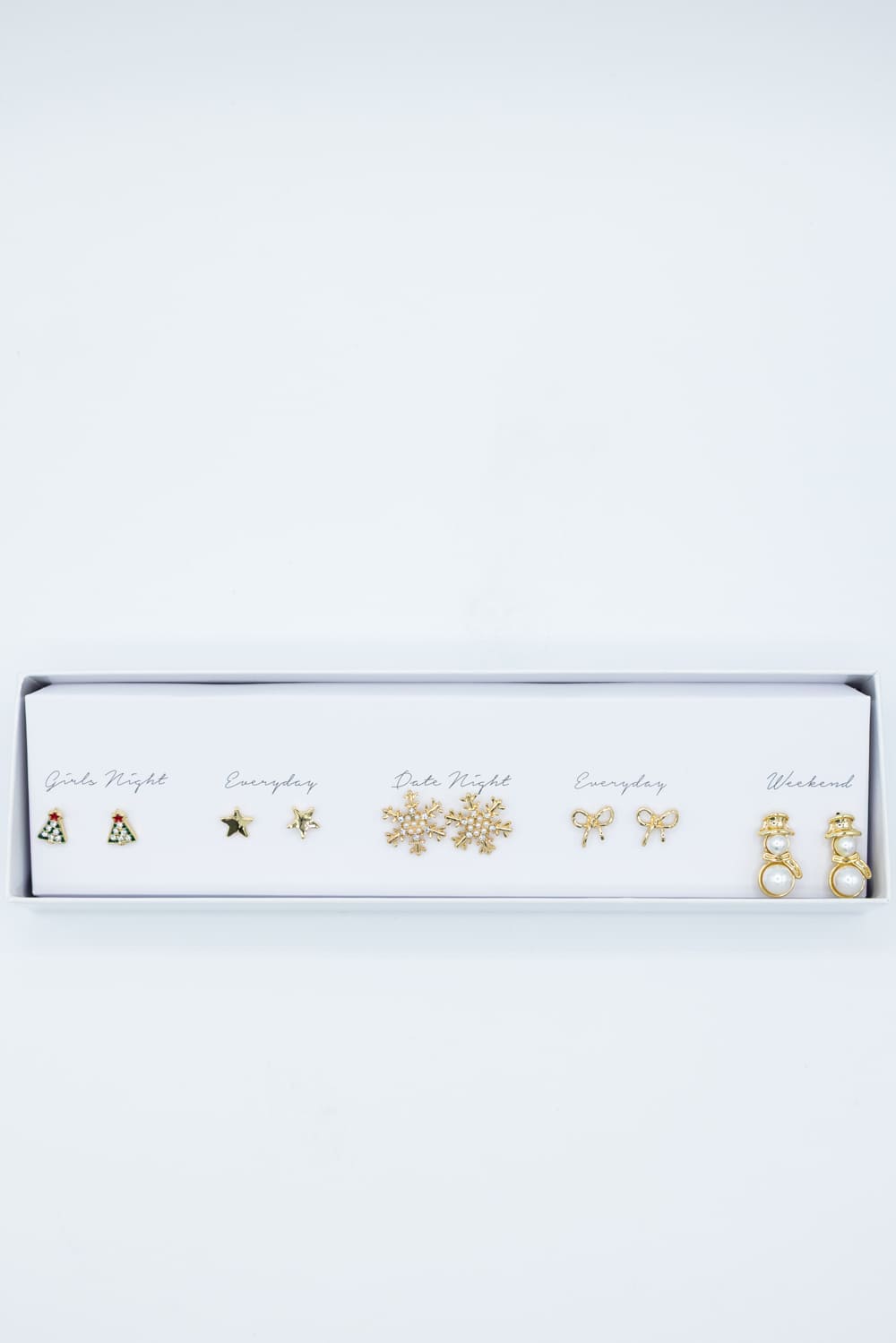 Christmas Season Earrings Gift Box Set