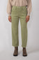 Eunina Dawn Super High Rise Wide Leg Cropped Pants for Women in Green Olive
