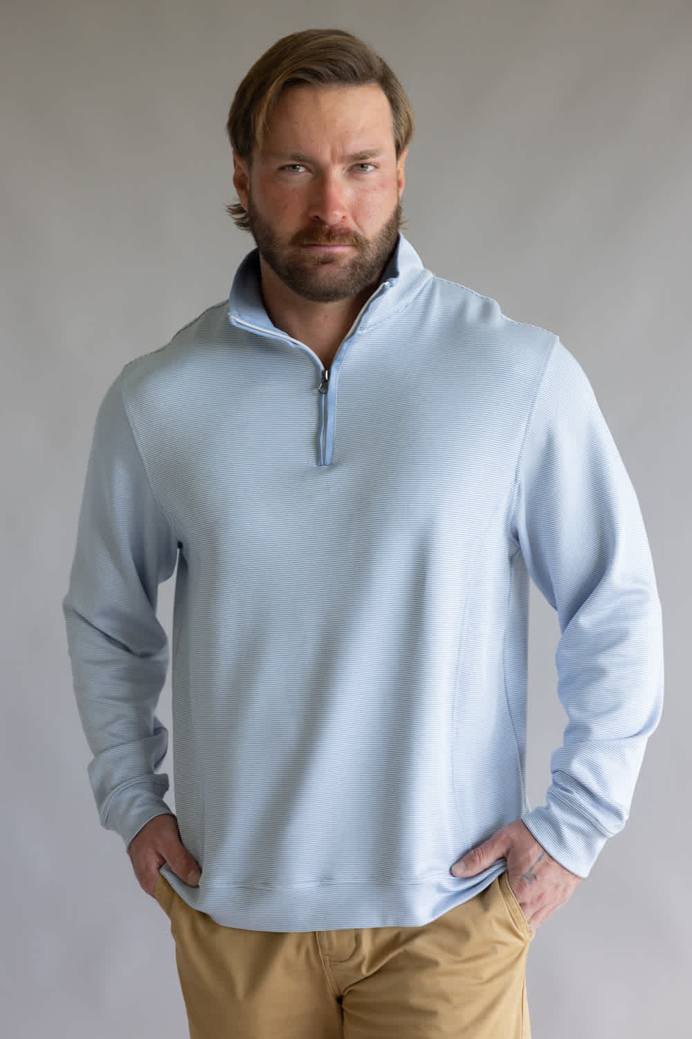 1897 Legends Quarter Zip Pullover for Men in Blue