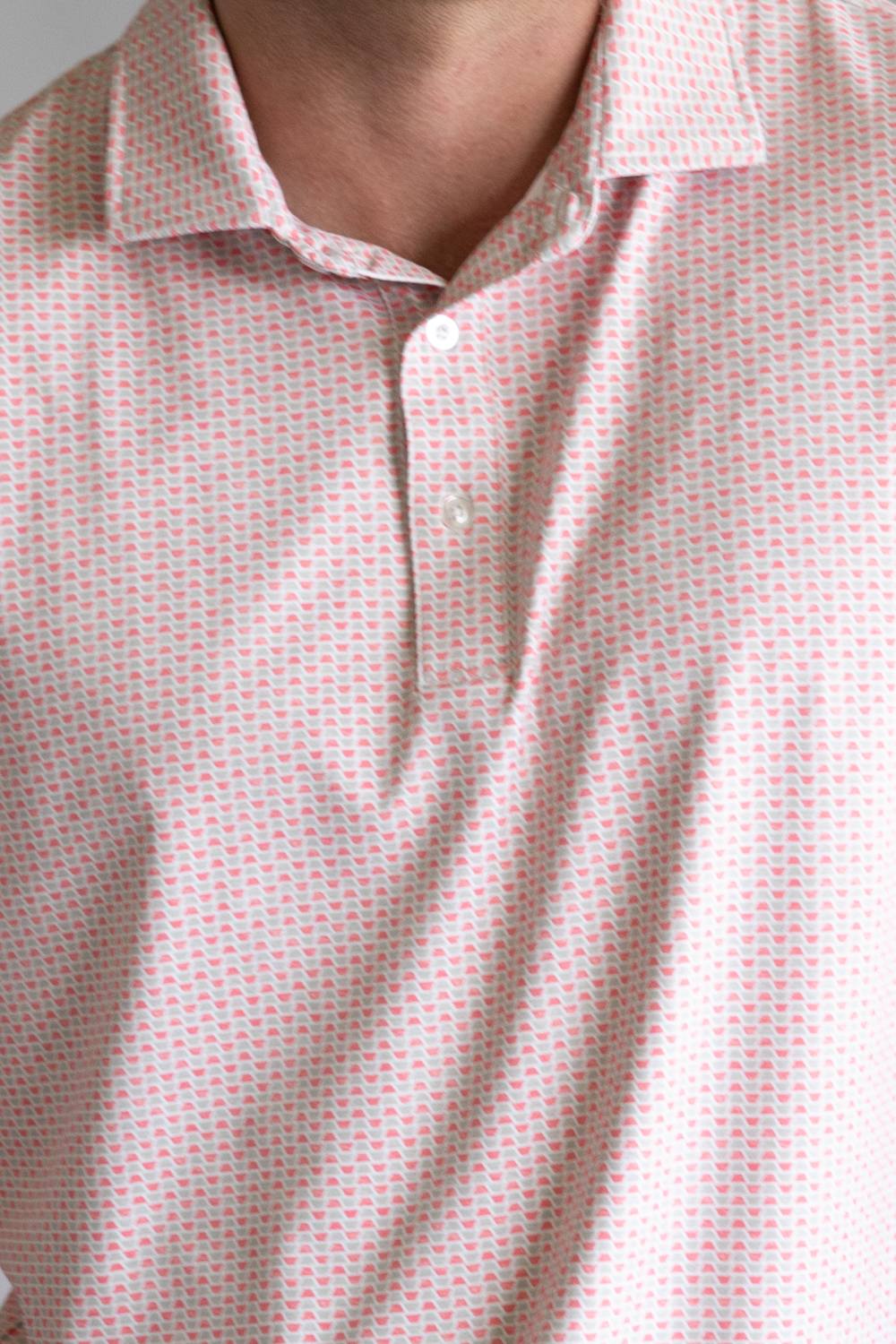 1897 Legends Geo Polo for Men in Tan Coral