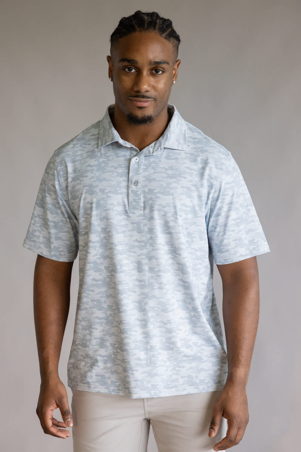 1897 Legends Camo Polo for Men in Grey