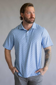 1897 Legends Golf Clubs Polo for Men in Blue