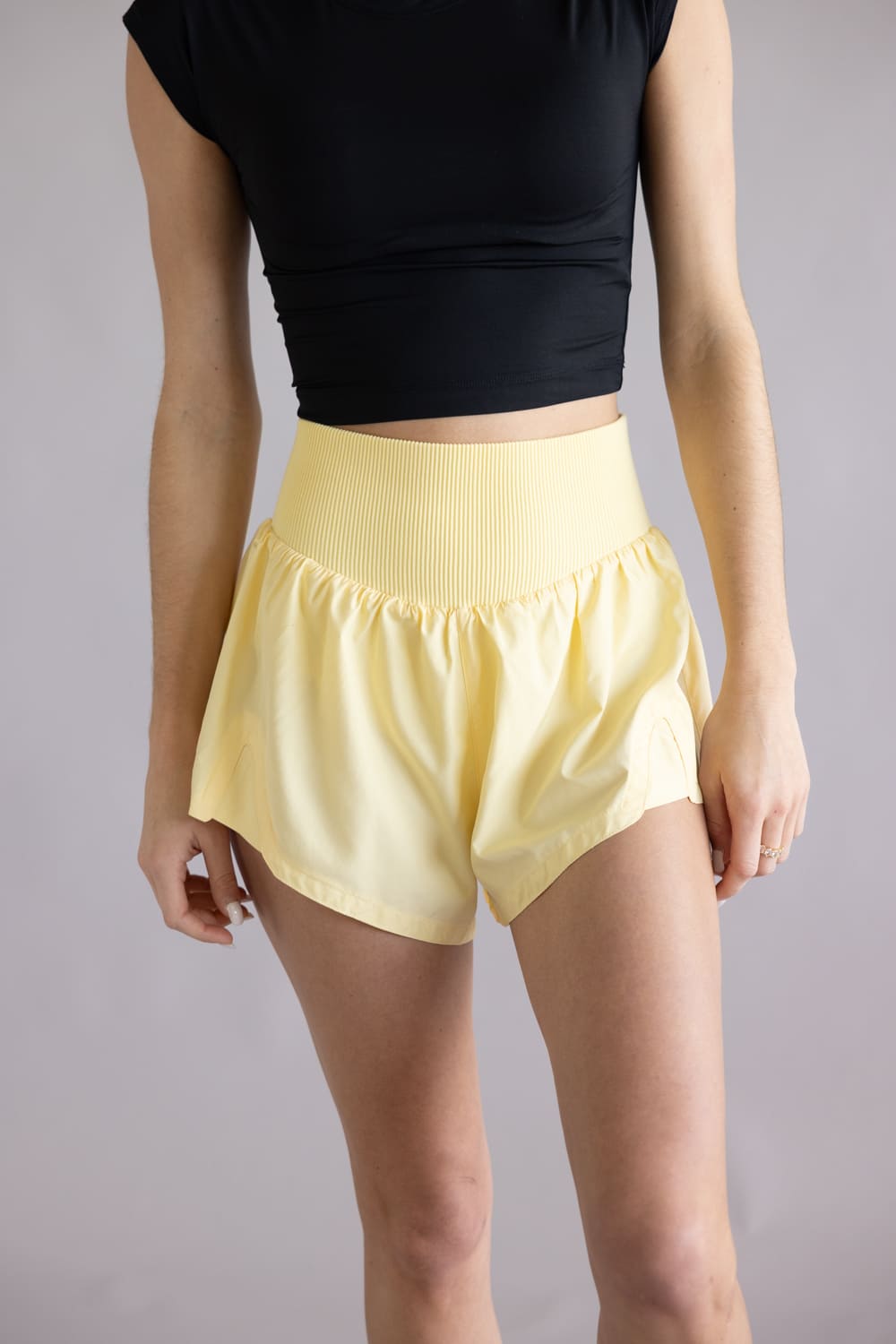 FP Movement Carpe Diem Shorts for Women in Sunlit Yellow