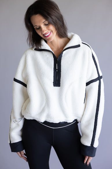 FP Movement Mountain ½ Zip Fleece for Women in White