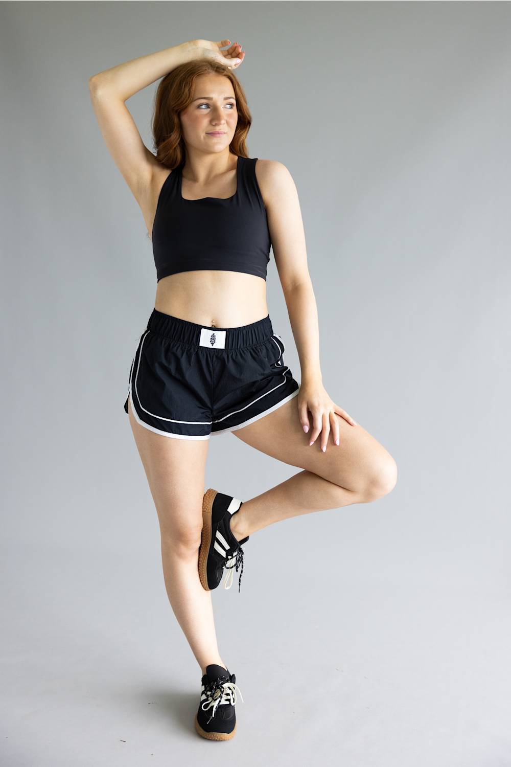 FP Movement Varsity Blues Shorts for Women in Black Combo
