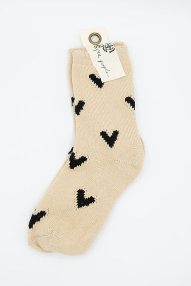 Free People Cupid Bow Socks for Women in Brown